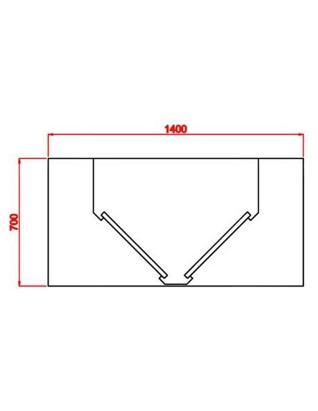 Campana central recta (2 piezas)