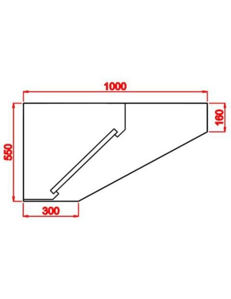 Campana mural techo bajo elevada (2 piezas)