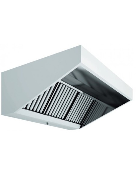 Campana mural techo bajo elevada (2 piezas)