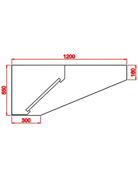 Campana mural techo bajo elevada (2 piezas)