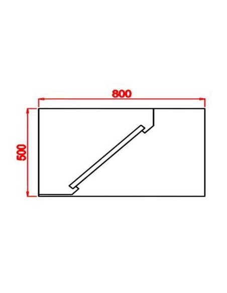 Campana mural recta (2 piezas)