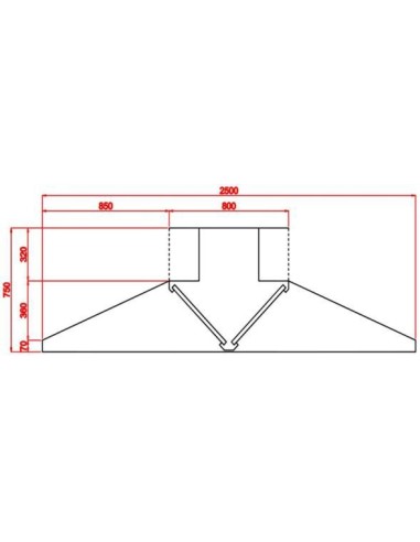 Campana central (2 piezas)
